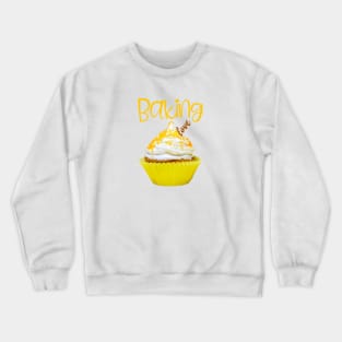 Baking Love Lemon Meringue Cupcake Crewneck Sweatshirt